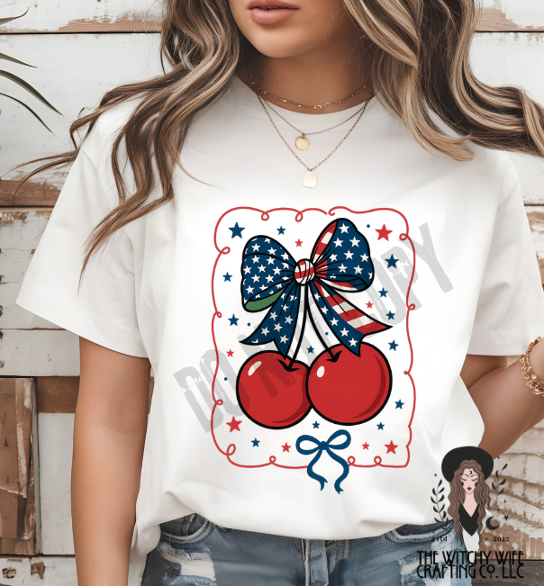 CHERRY BOW RIBBON FRAME