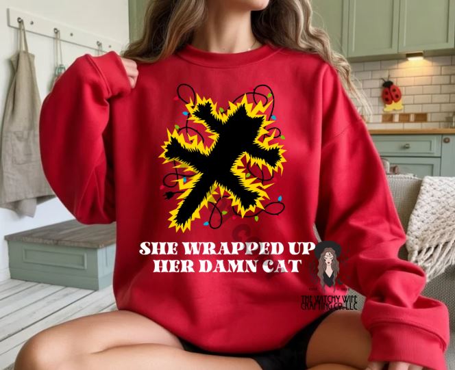 WRAPPED CAT