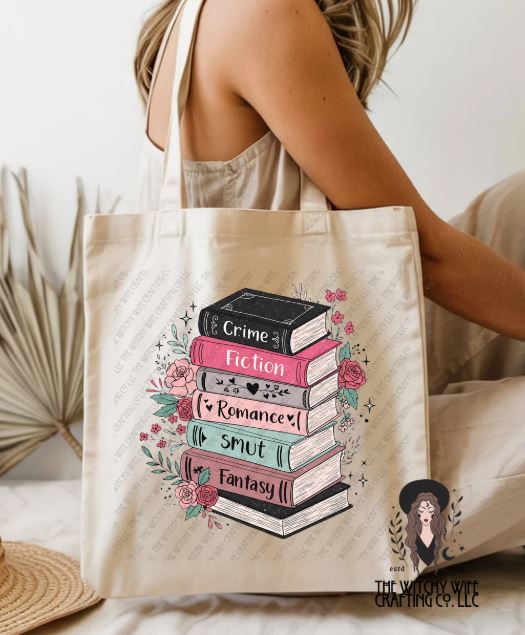 STACKED BOOKS - TOTE BAG