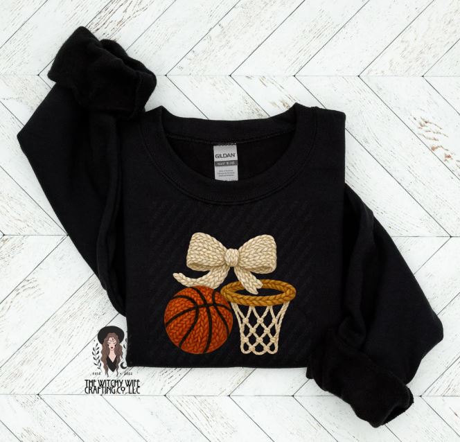 BASKETBALL BOW NET FAUX YARN