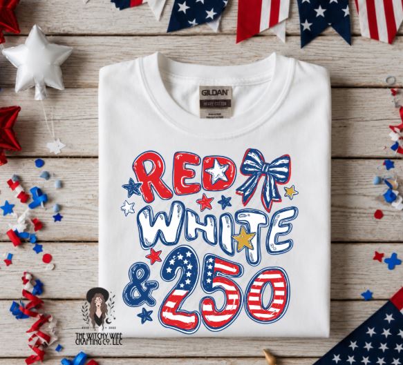 RED, WHITE & 250