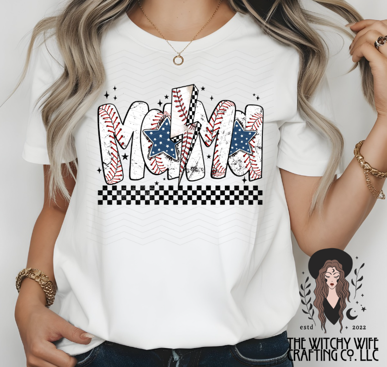 MAMA BASEBALL CHECKERED