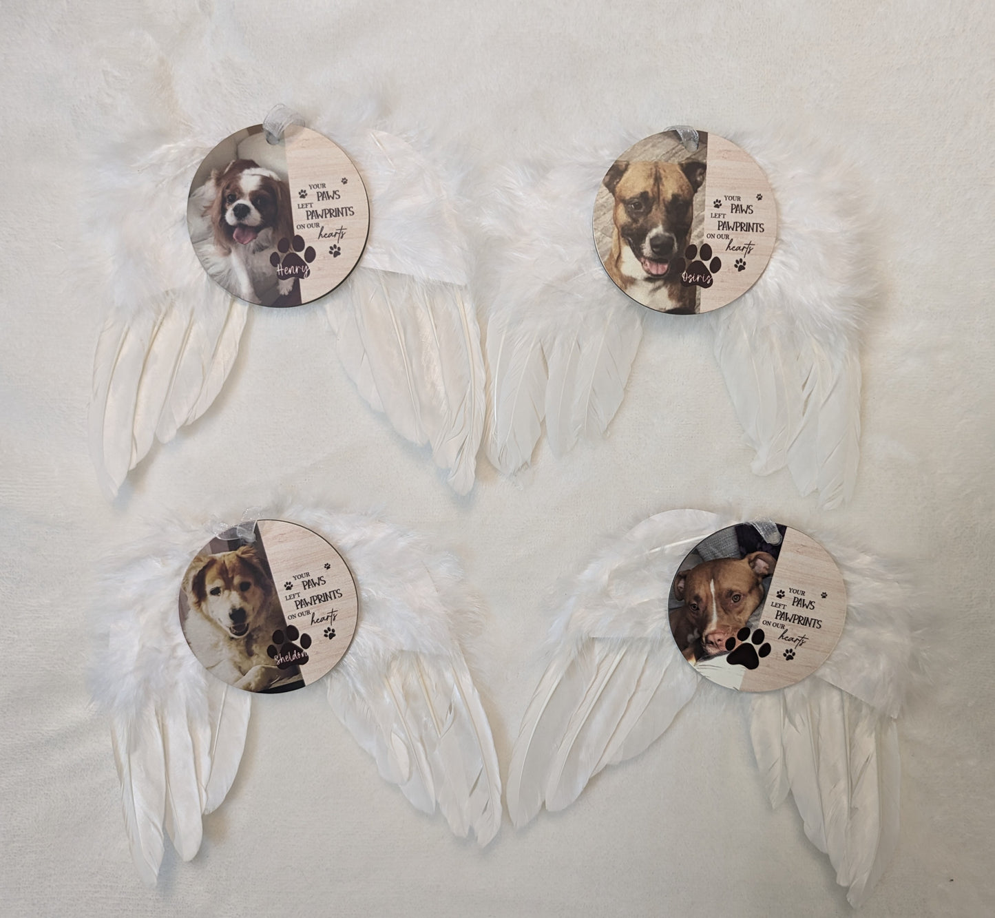 Angel wing ornaments