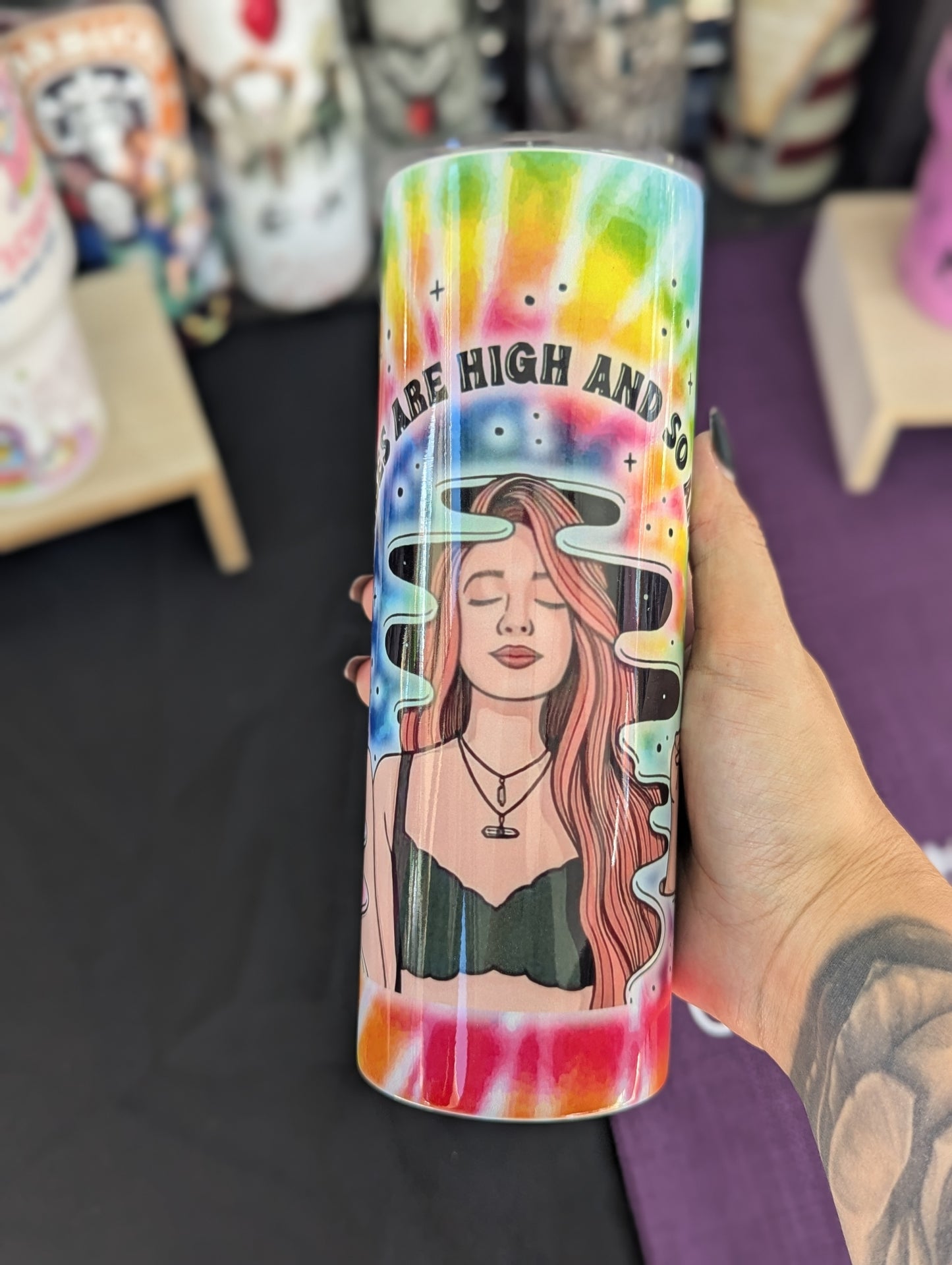 20oz TUMBLER - VIBES ARE HIGH