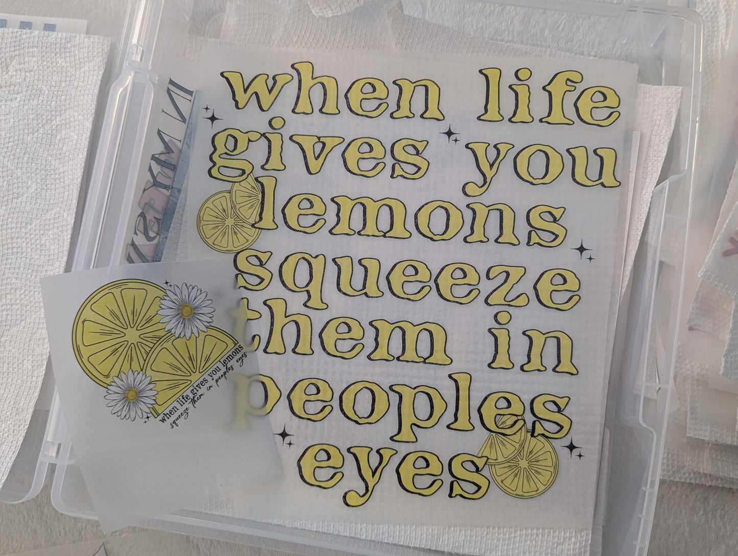 DTF -LEMONS W/ POCKET