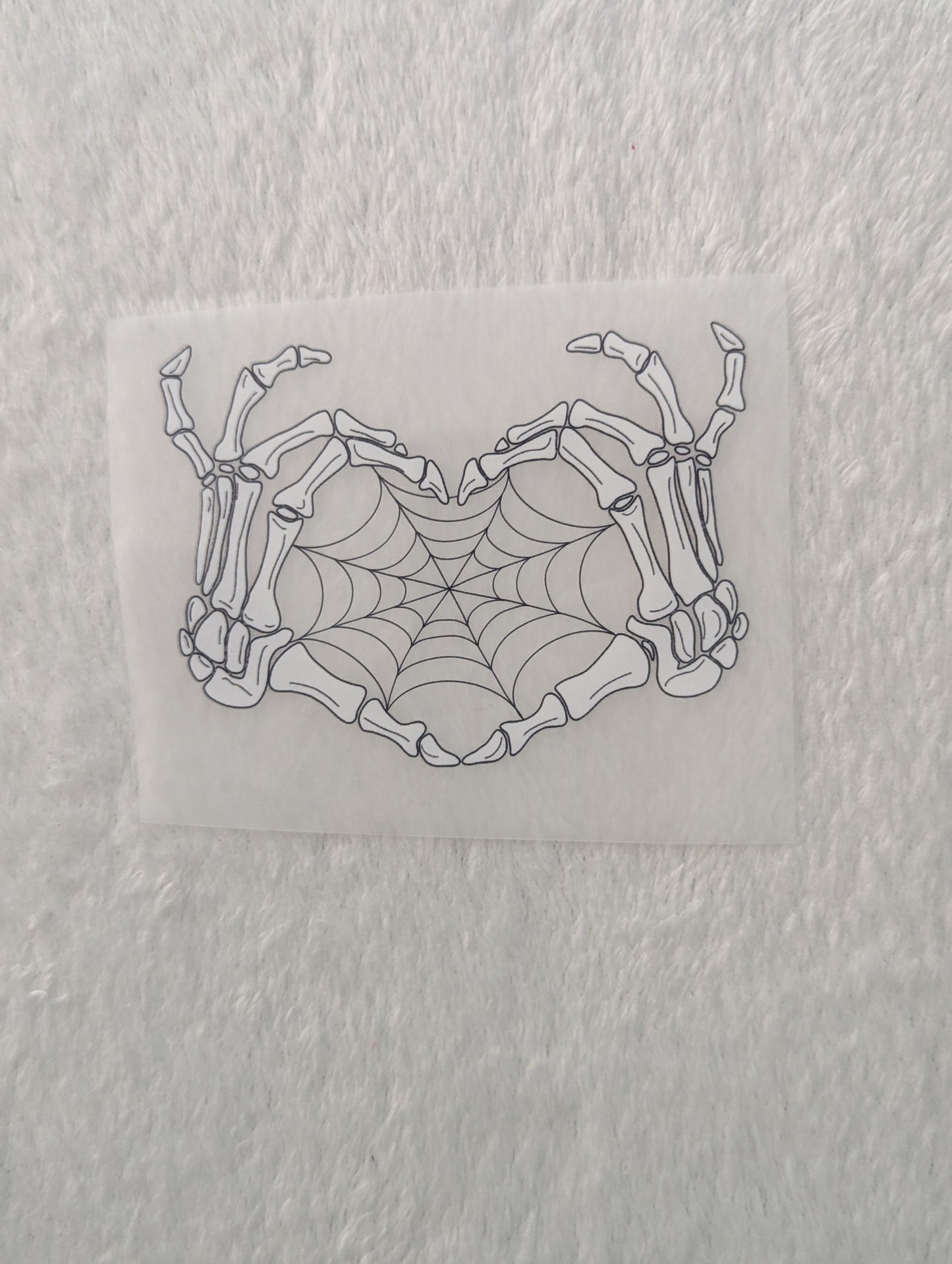 DTF - SKELLY HEART WEB POCKET