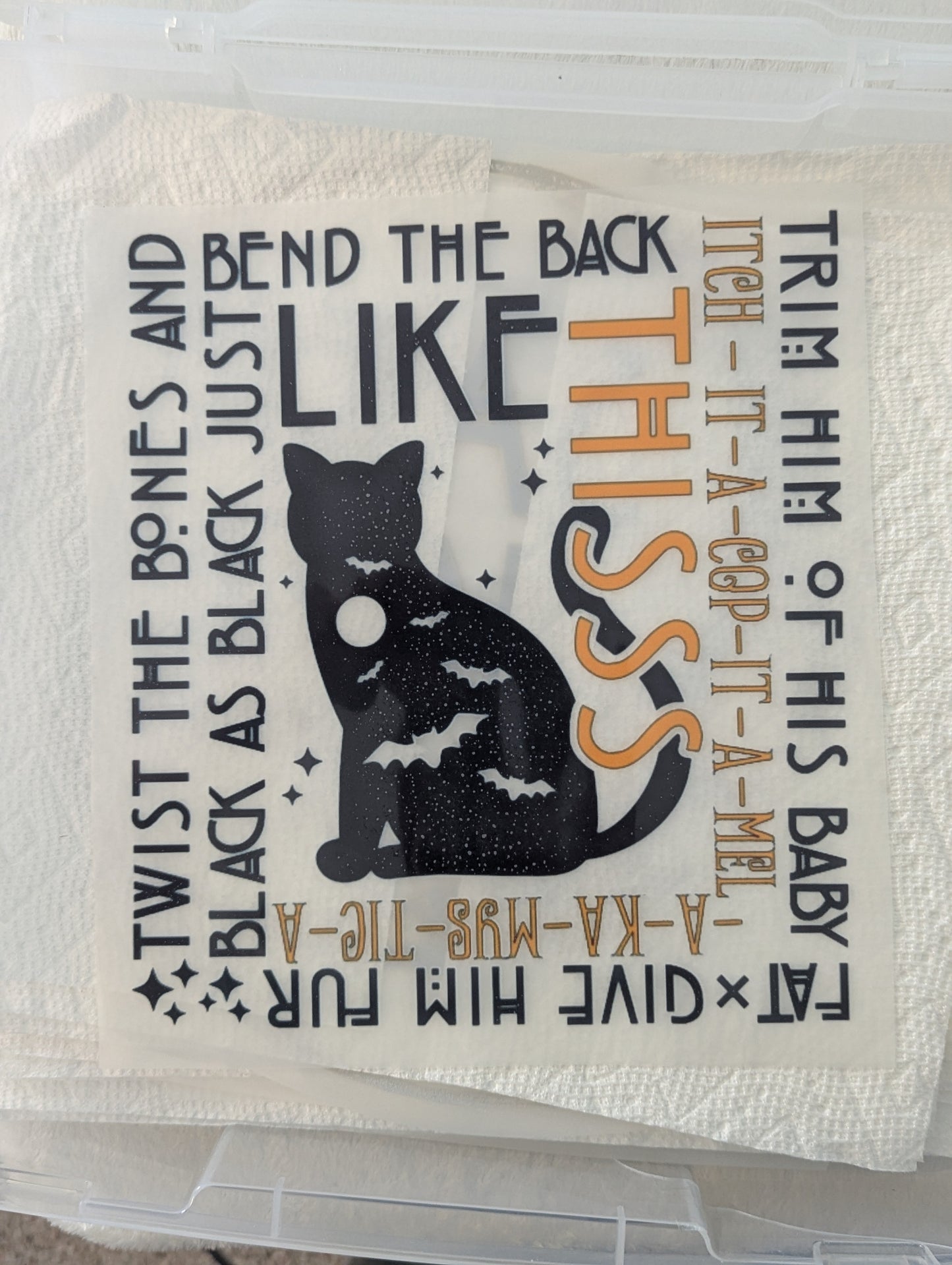 DTF - BLACK CAT