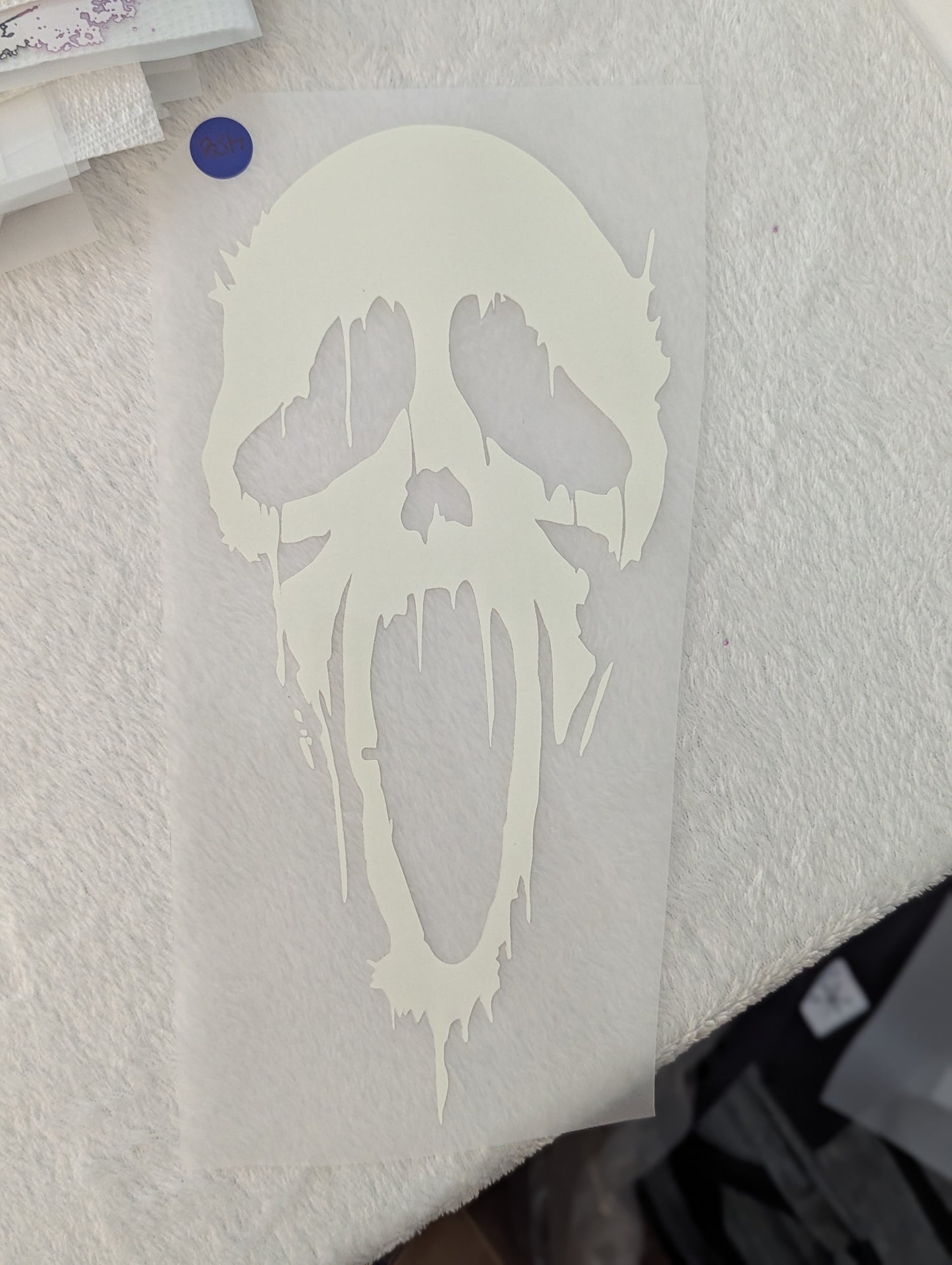 DTF - GHOST FACE GLOW IN DARK