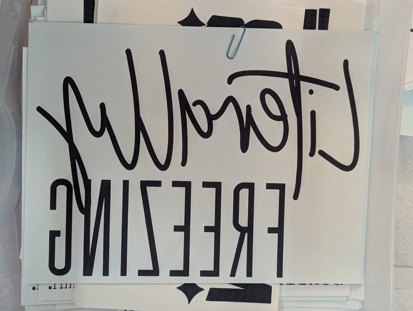 SCREENPRINT - FREEZING