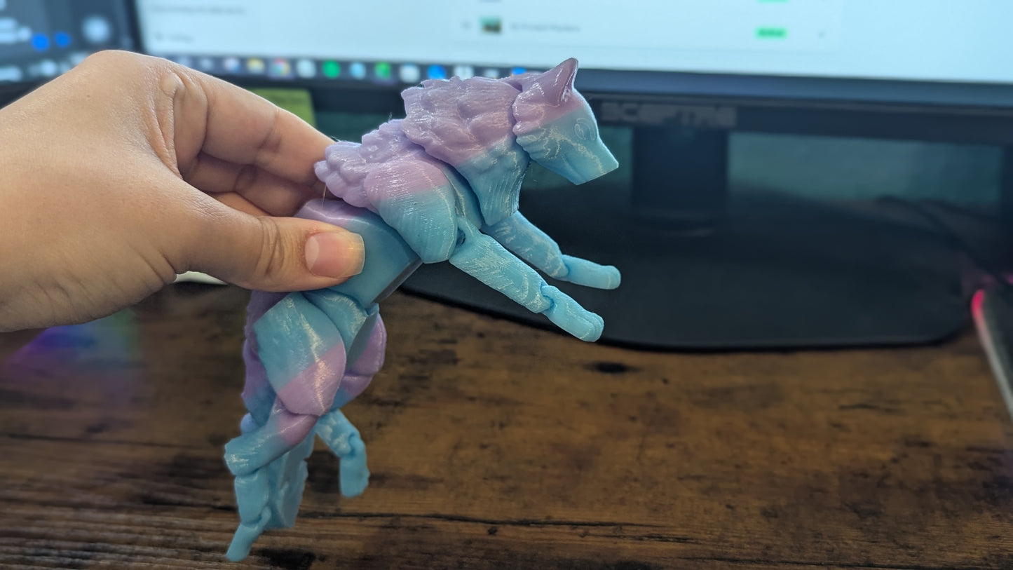 3D PRINTED FLEXI WOLF