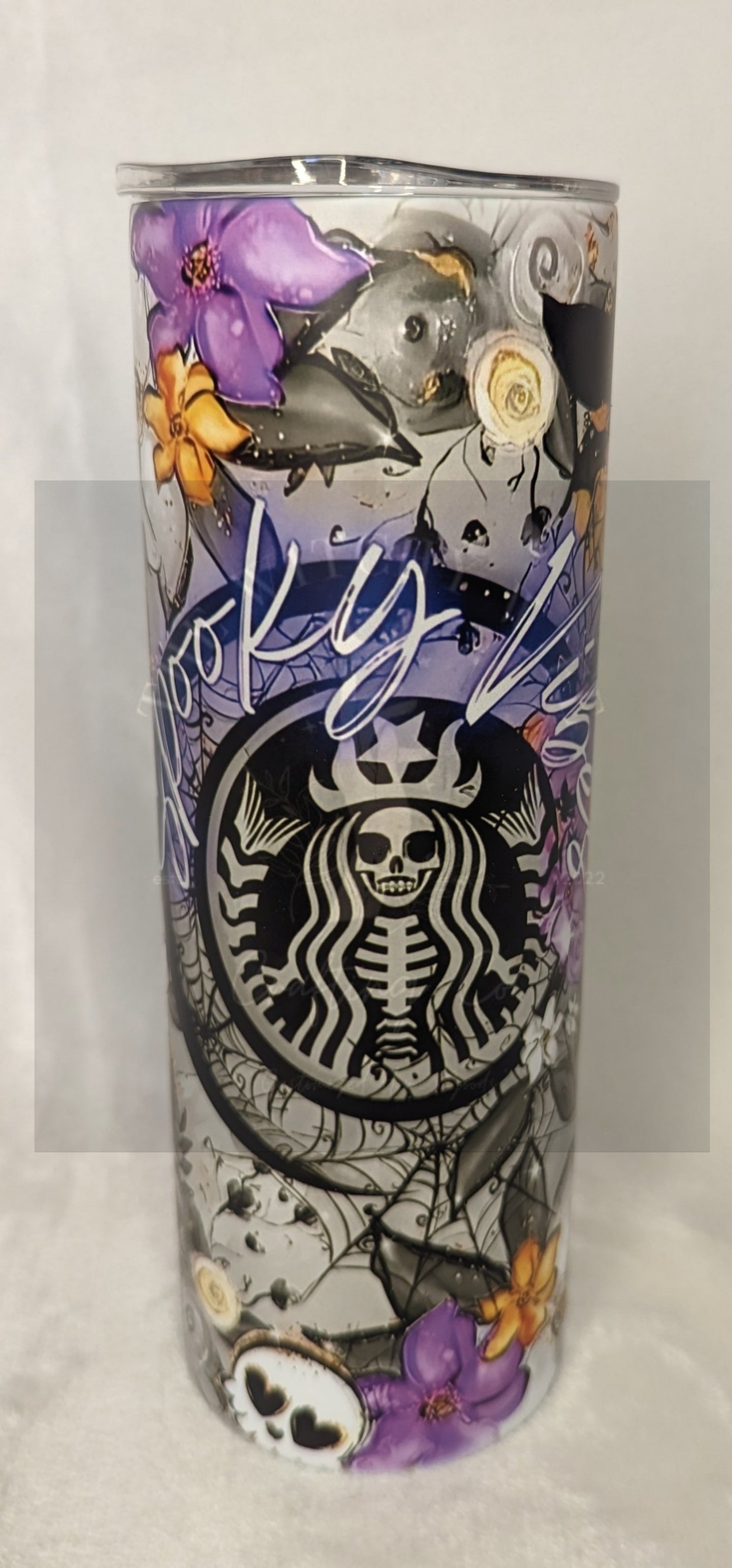 20oz TUMBLER - SB SPOOKY VIBES NEON