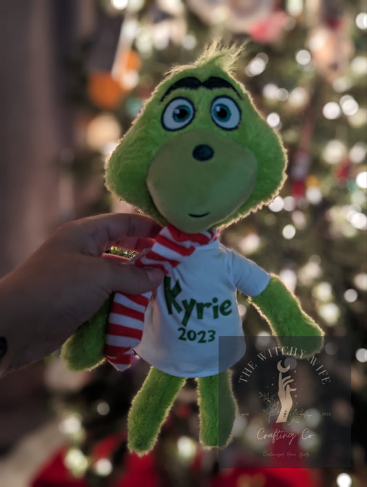 PERSONALIZED GRINCH WITH SHIRT