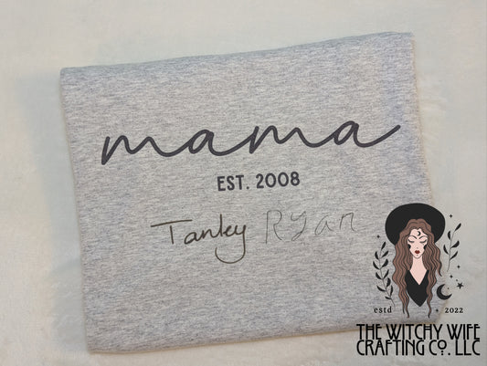 CUSTOM KID HANDWRITING SHIRTS