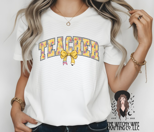TEACHER PENCIL BOWS