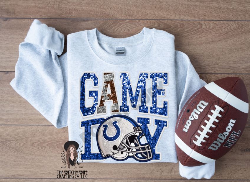 GAME DAY GLITTER COLTS