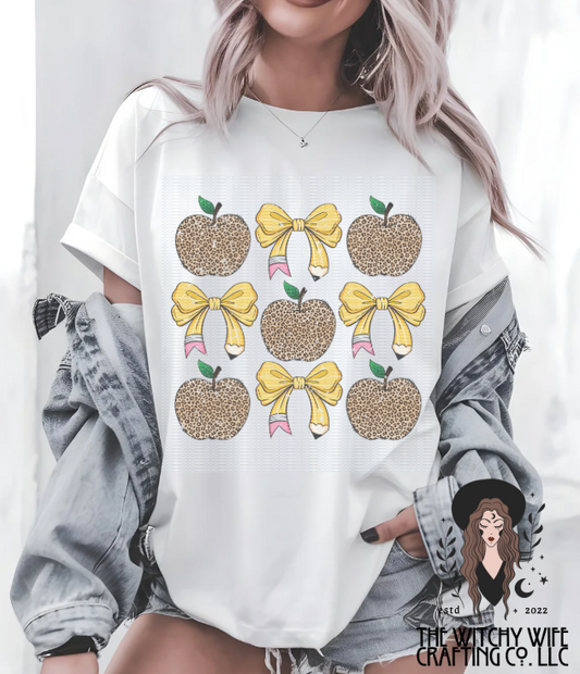 APPLES & PENCIL BOWS