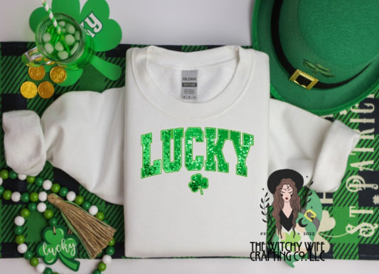 LUCKY FAUX GLITTER