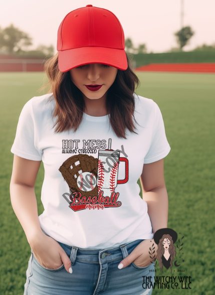 HOT MESS BASEBALL MAMA