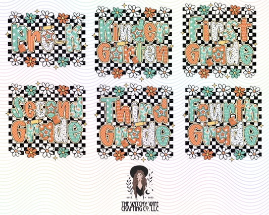 GRADE CHECKERED FLOWERS