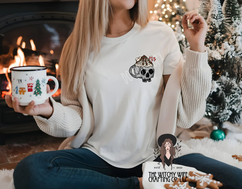 HOT COCOA SEASON SKULL - POCKET/BACK