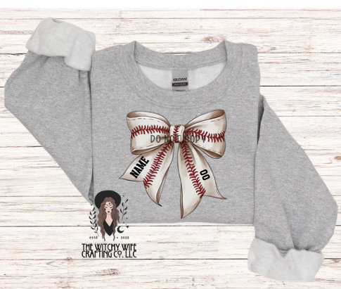 OVERSIZED BASEBALL BOW