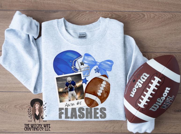 CUSTOM FOOTBALL PICTURE INSERT