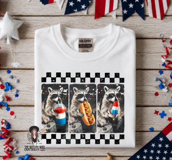 RACCOON & TREATS 4TH OF JULY