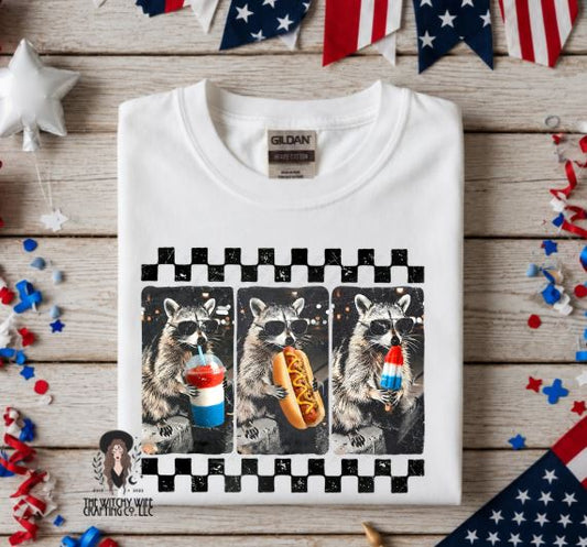 RACCOON & TREATS 4TH OF JULY