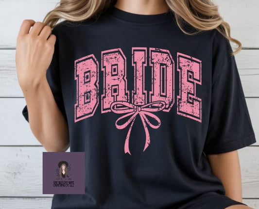BRIDE PINK BOW