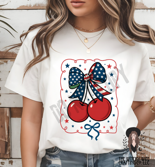 CHERRY BOW RIBBON FRAME