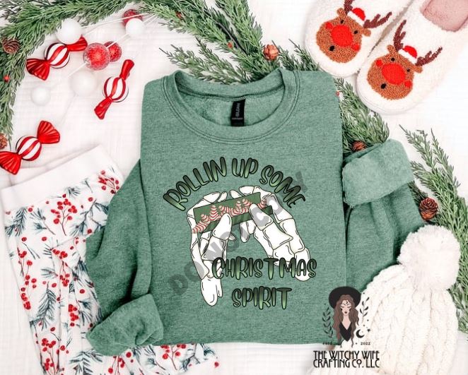 ROLLING UP CHRISTMAS SPIRIT - GREEN