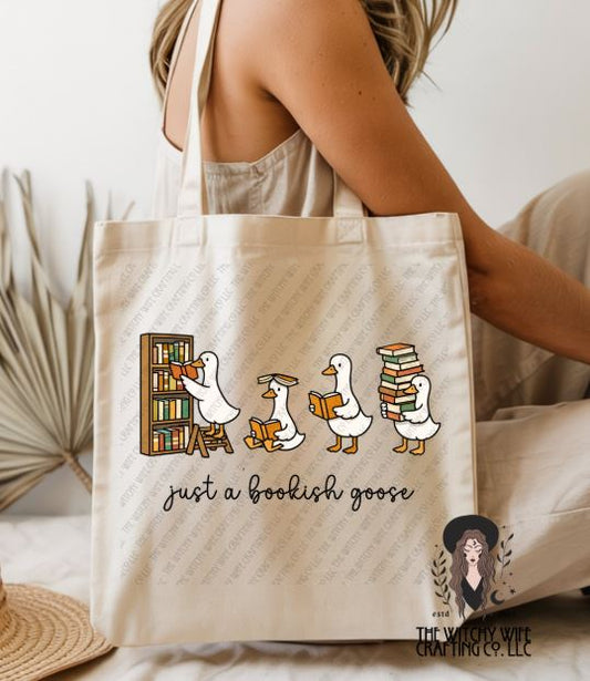 BOOKISH GOOSE - TOTE BAGS