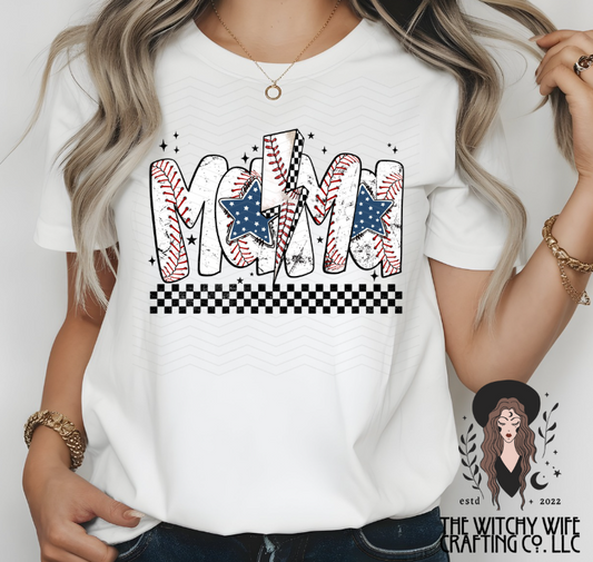 MAMA BASEBALL CHECKERED