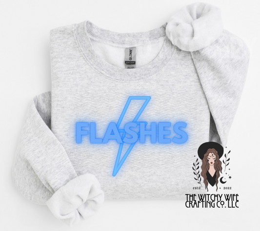 FLASHES NEON BOLT