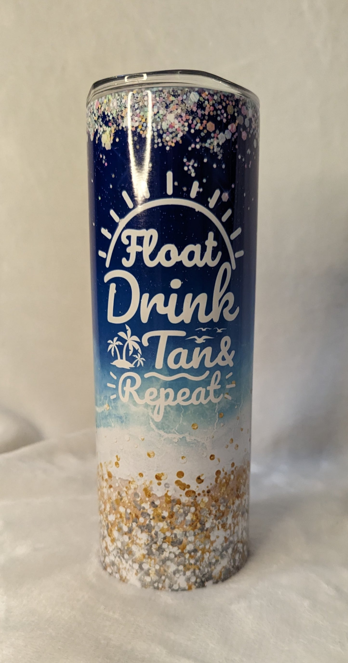 20oz TUMBLER - FLOAT DRINK TAN REPEAT