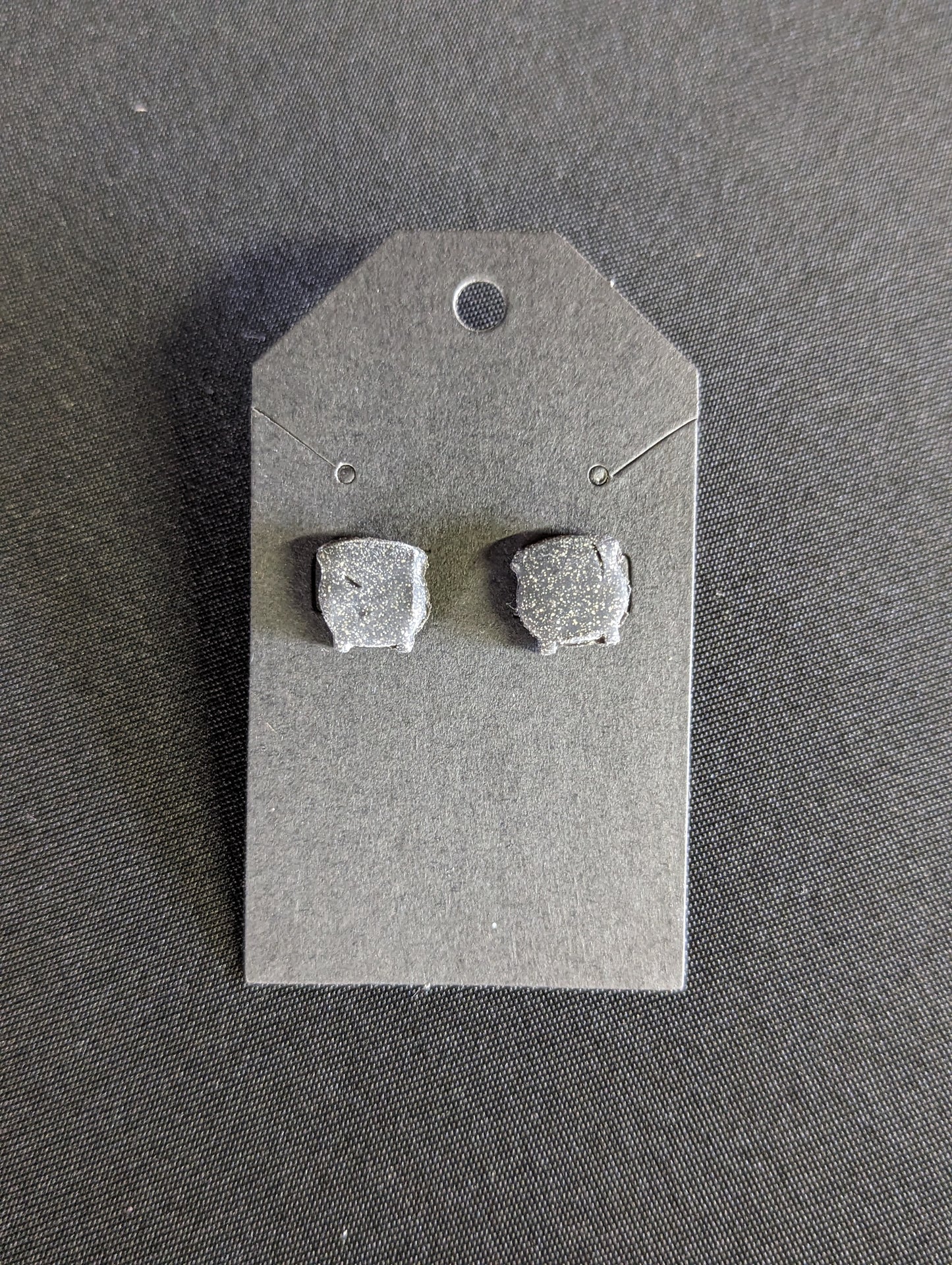 Handmade clay earring - studs