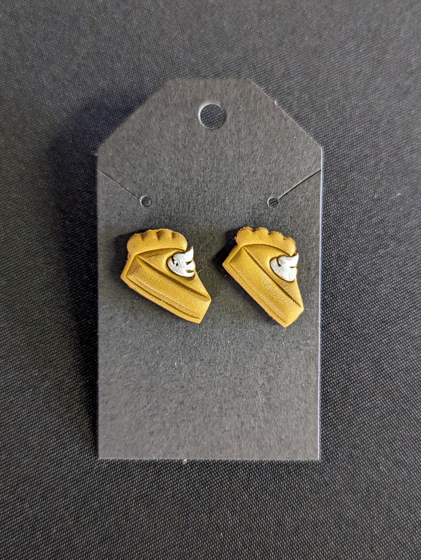 Handmade clay earring - studs