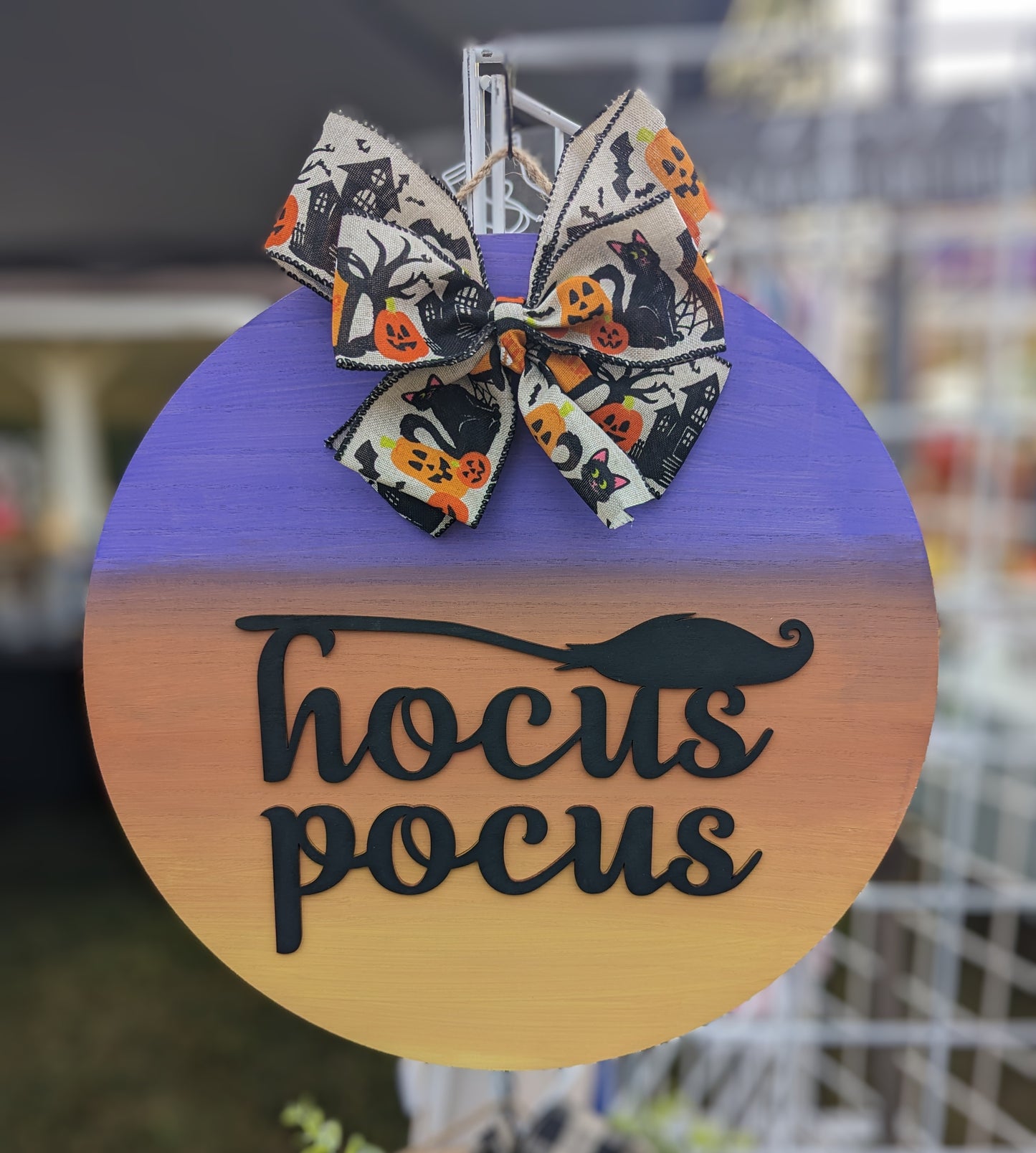 15" Hanging wood door sign