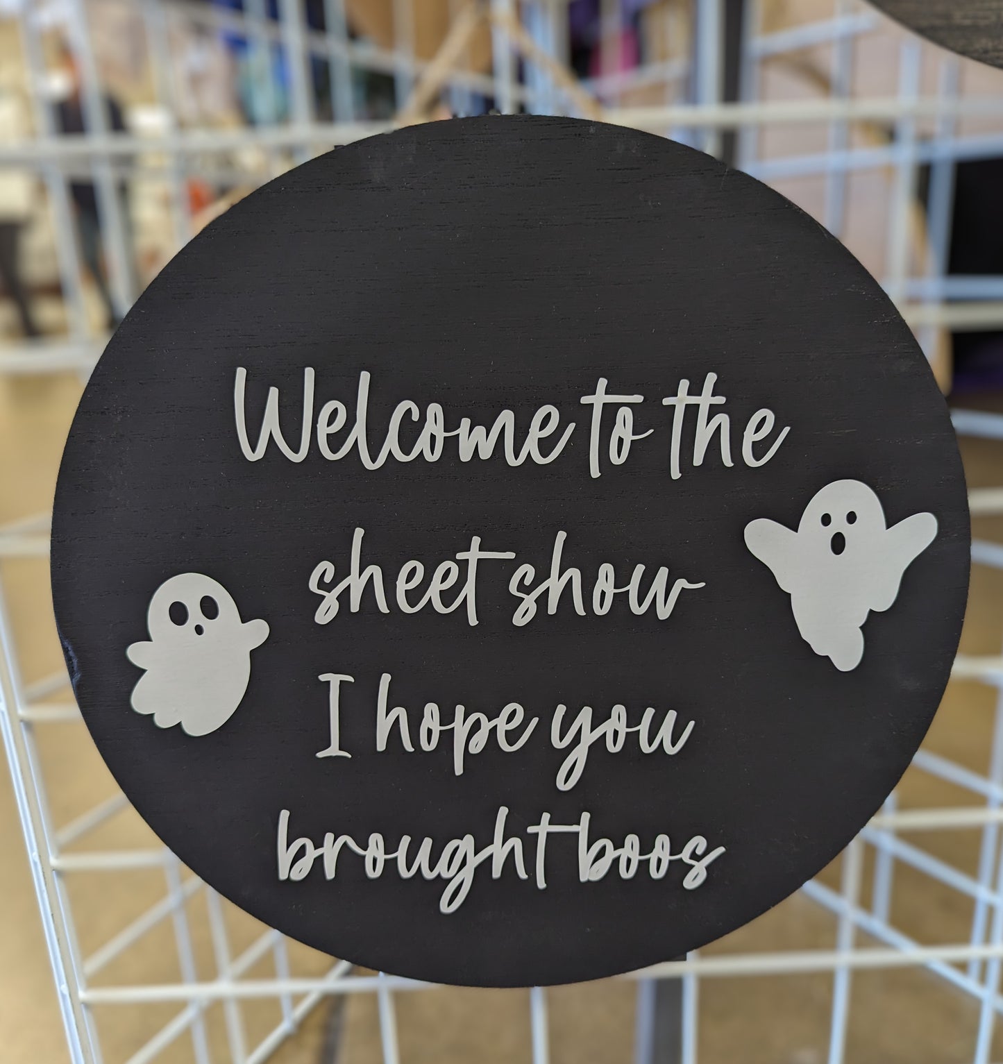 15" Hanging wood door sign