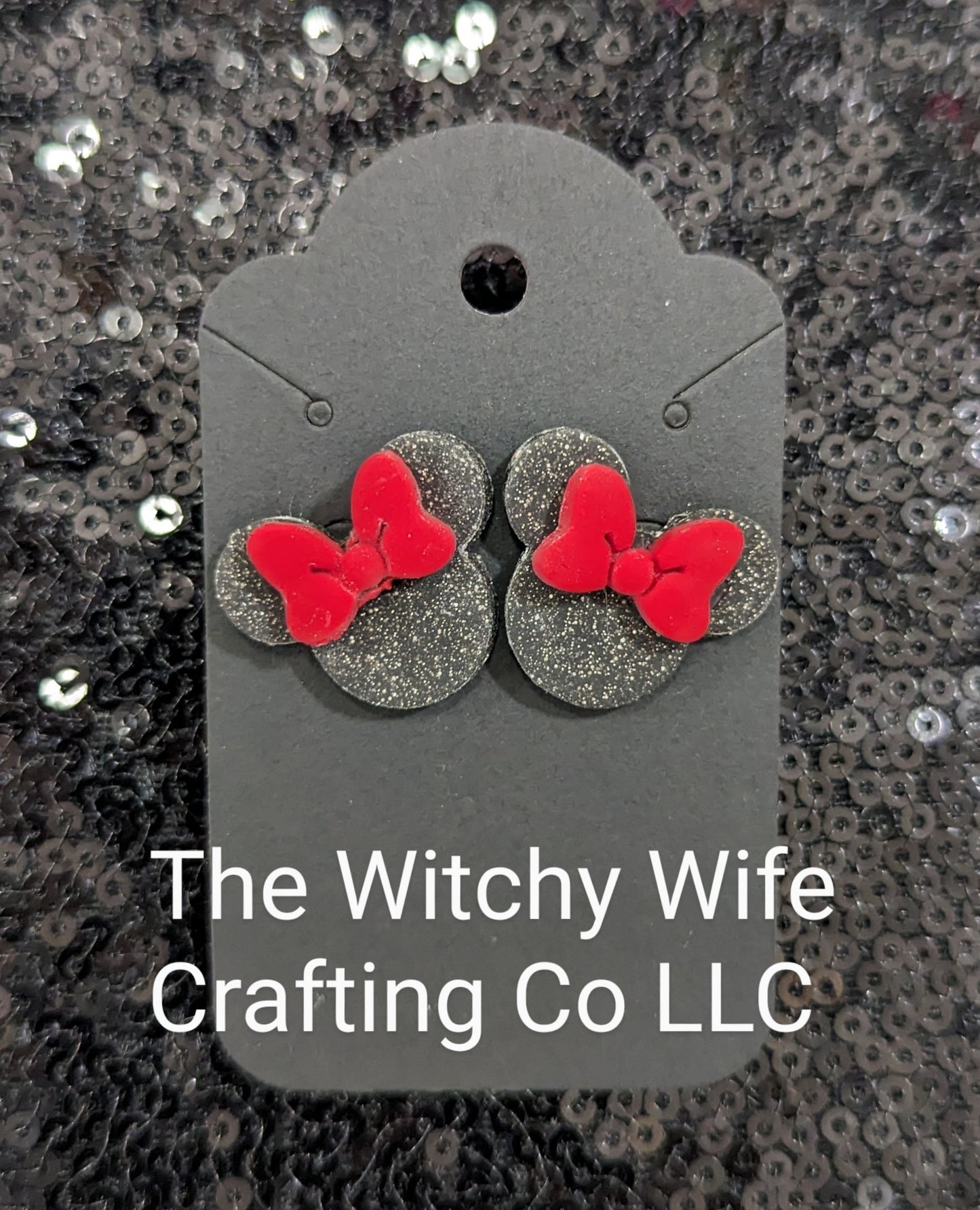 Handmade clay earring - studs