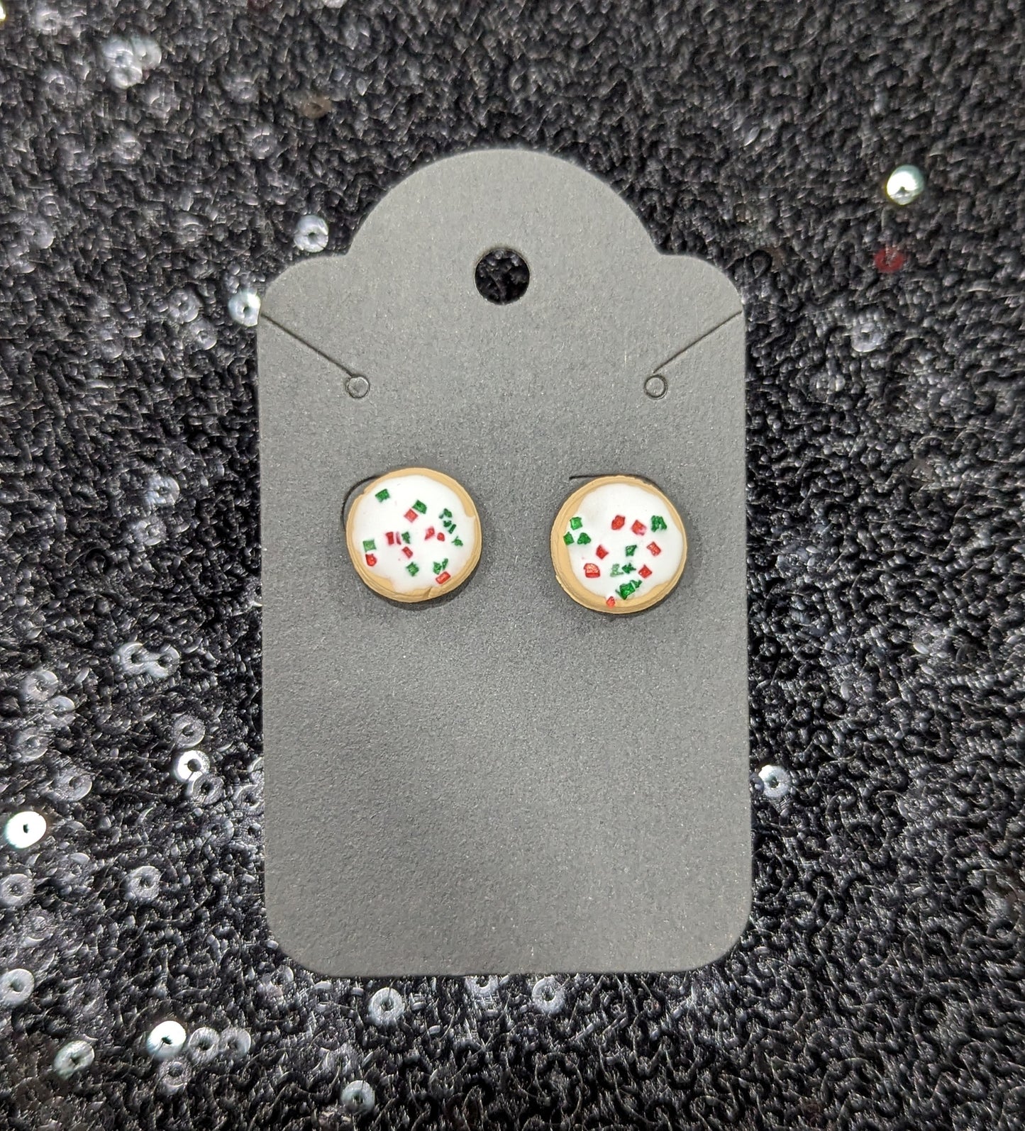 Handmade clay earring - studs