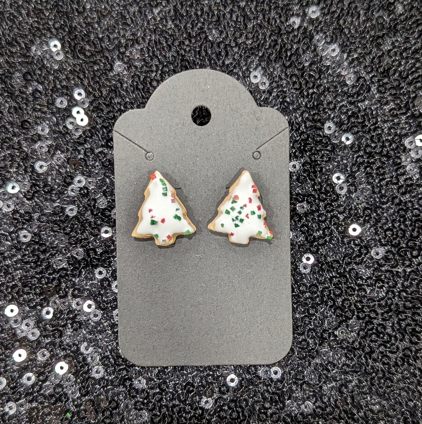 Handmade clay earring - studs