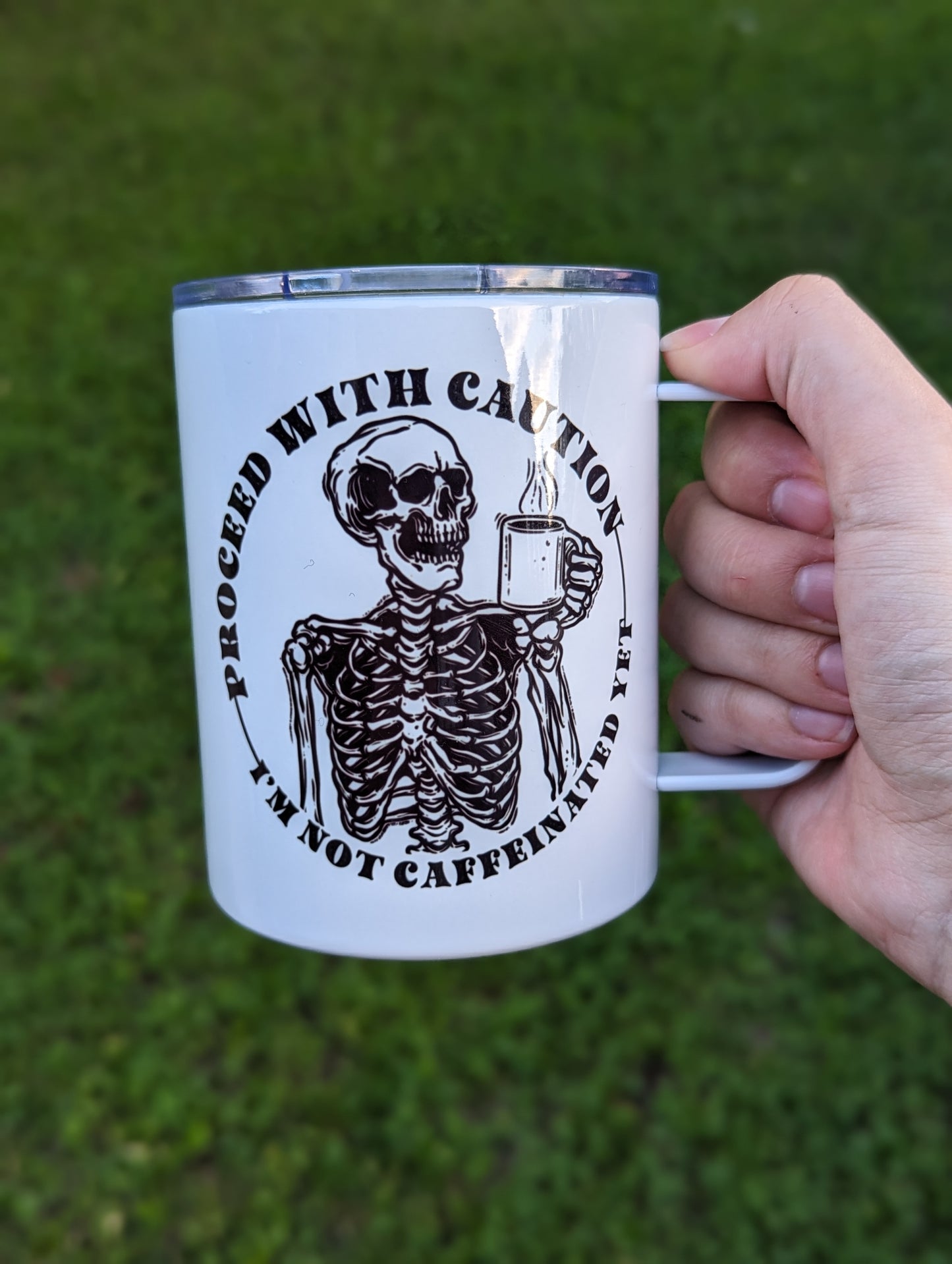 12oz COFFEE MUG WITH LID
