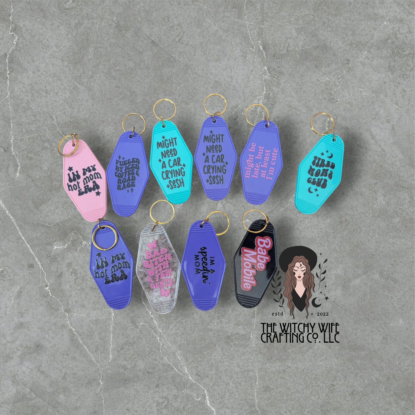 MOTEL KEYCHAINS