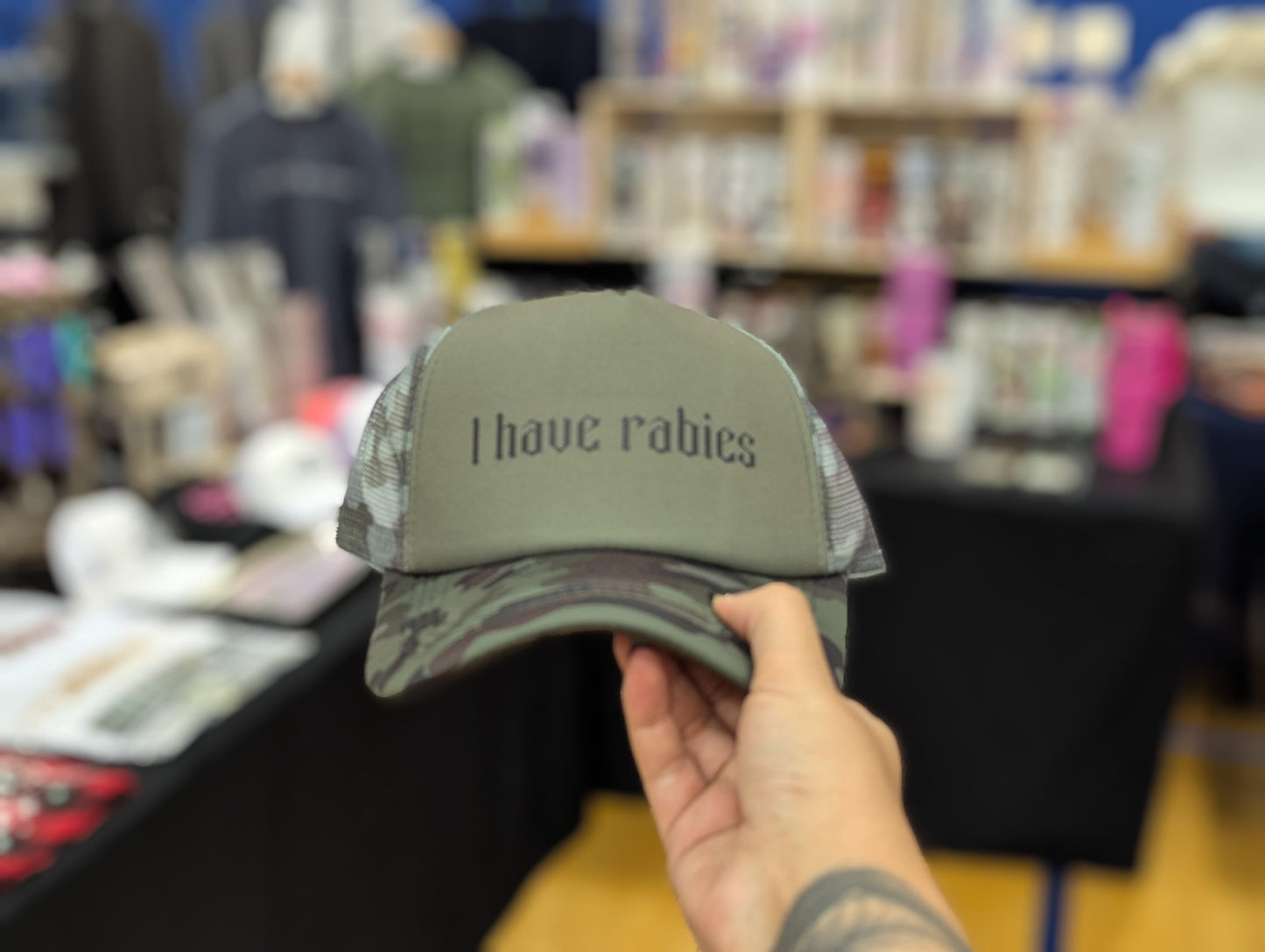 I HAVE RABIES TRUCKER HAT