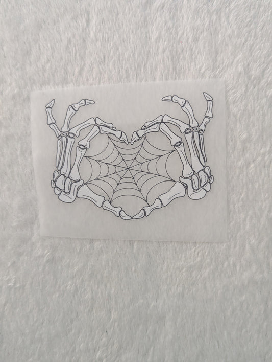 DTF - SKELLY HEART WEB POCKET
