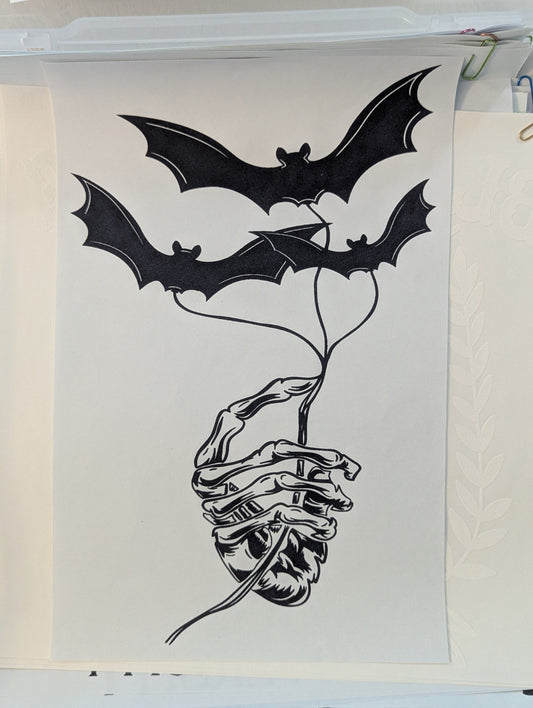 SCREENPRINT - BAT BALLOONS