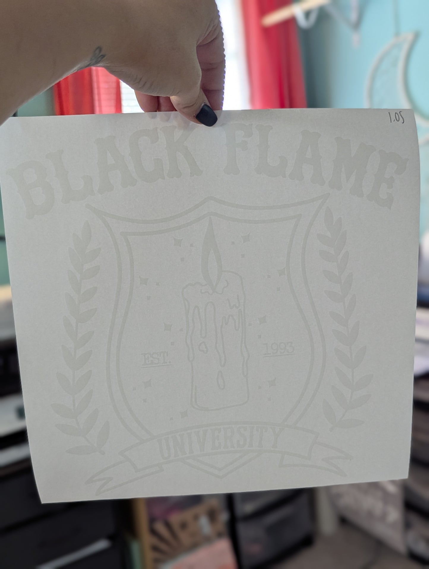 SCREENPRINT - BLCK FLAME