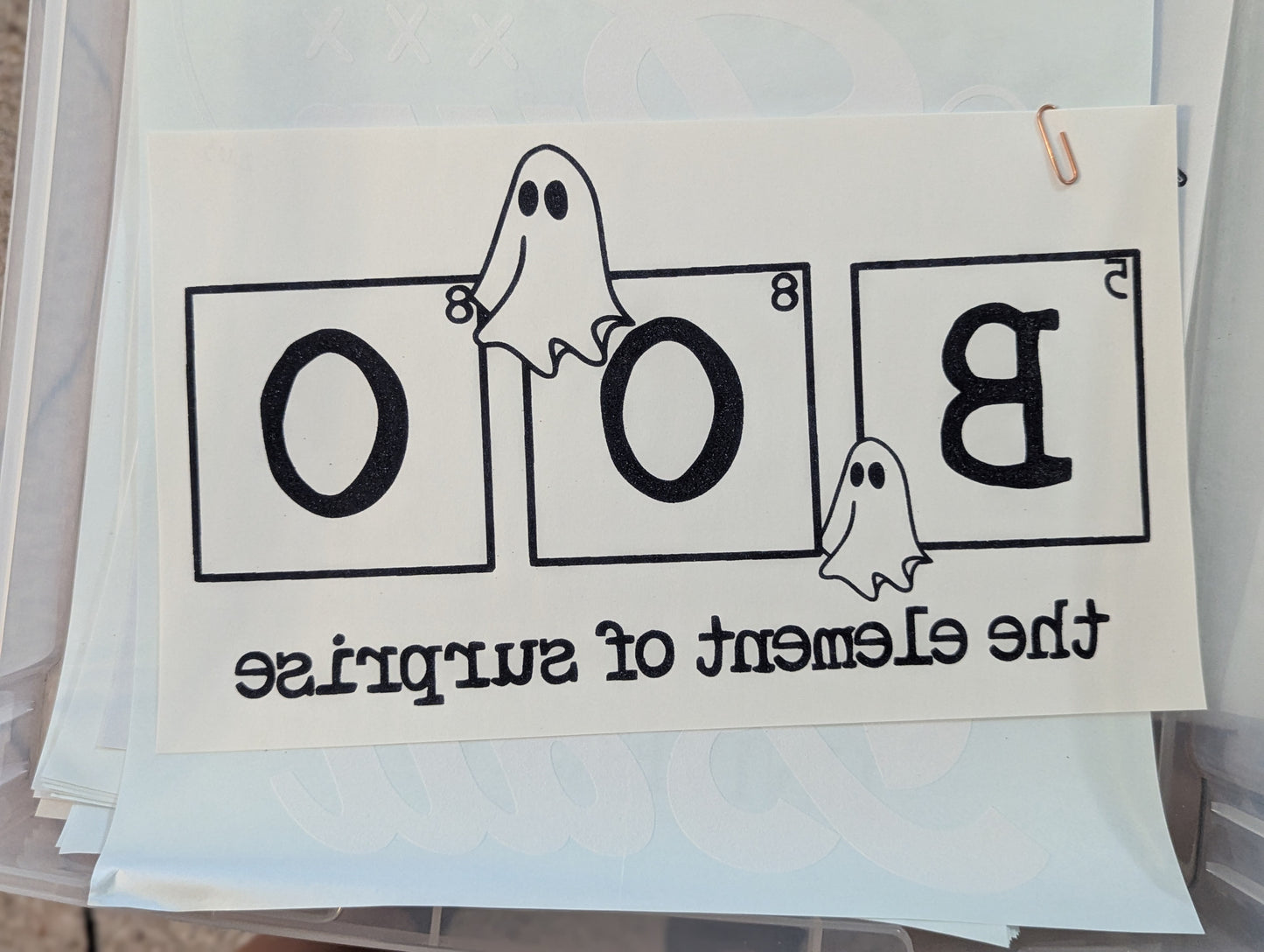 SCREENPRINT - BOO ELEMENT