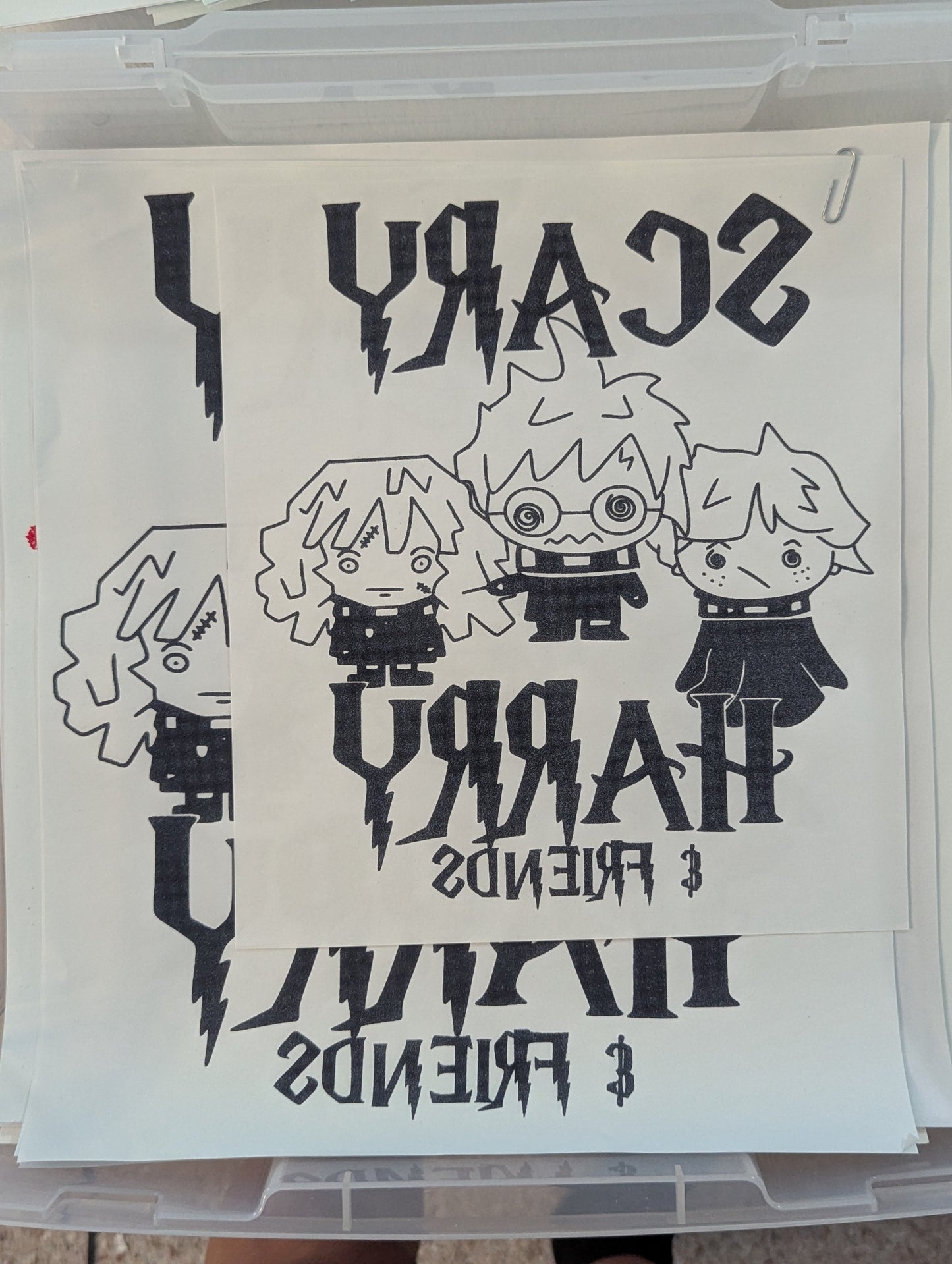 SCREENPRINT -  SCARY HARRY